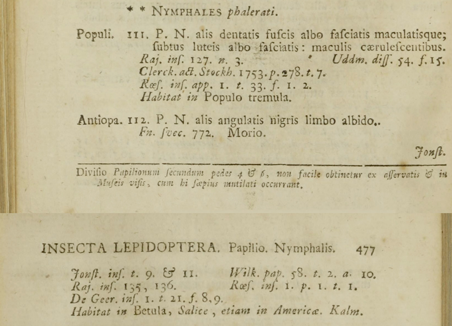 Original description of Nymphalis antiopa - Mourning Cloak - by Linnaeus